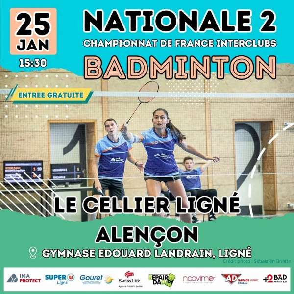 LIGNÉ : LeCLUB DÉFIE ALENÇON EN NATIONALE 2 SAMEDI 25 JANVIER 2025