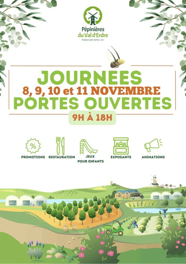 SAINT-MARS-DU-DÉSERT : PORTES OUVERTES AUX PÉPINIÈRES DU VAL D'ERDRE 2025