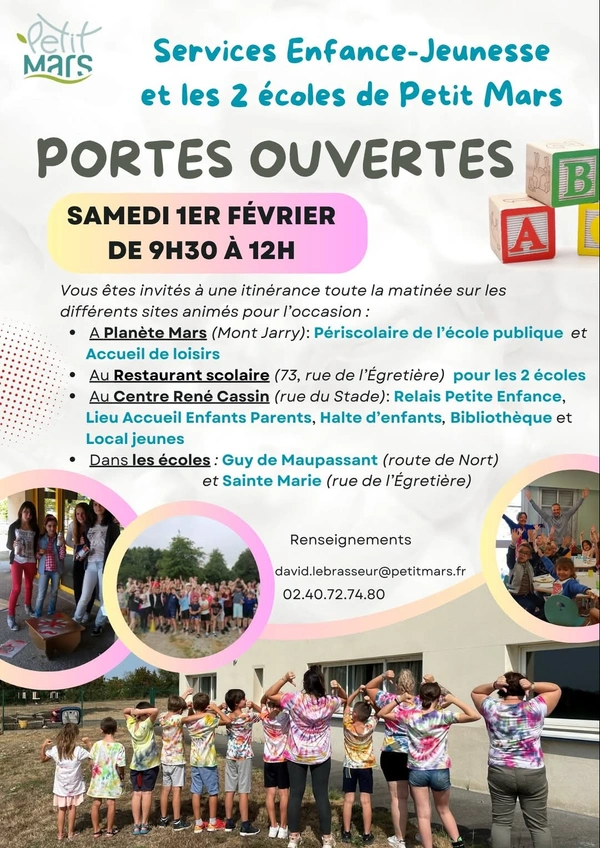 PETIT-MARS : PORTES OUVERTES SERVICES ENFANCE JEUNESSE