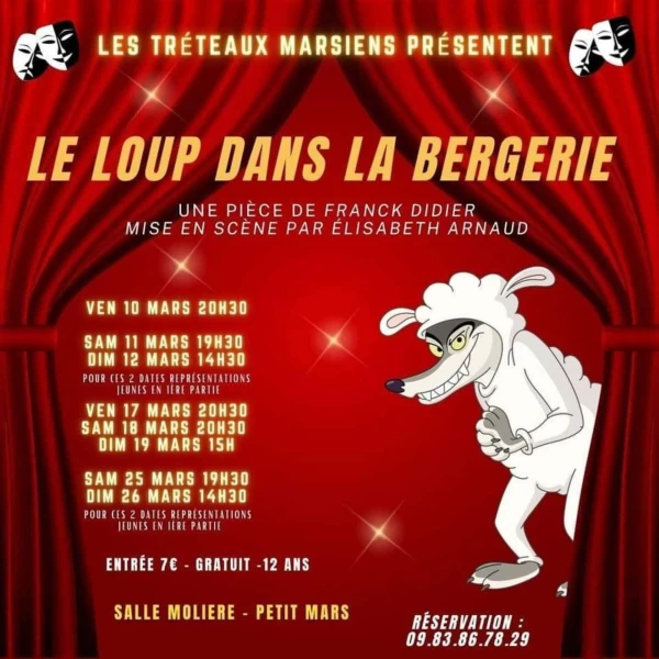 PETIT-MARS : LES TRÉTEAUX MARSIENS PRÉSENTENT "LE LOUP EST DANS LA BERGERIE"