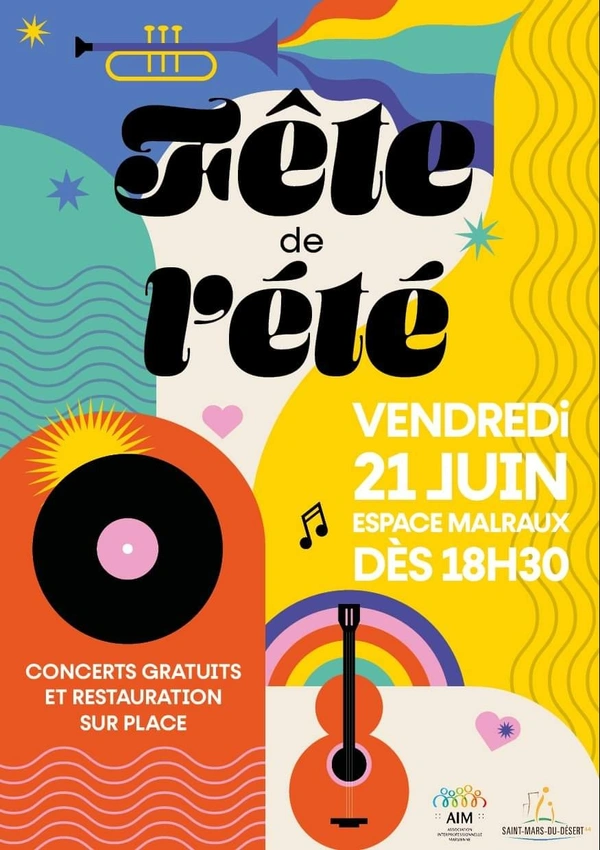SAINT-MARS-DU-DÉSERT : FÊTE DE L'ÉTÉ LE VENDREDI 21 JUIN 2024