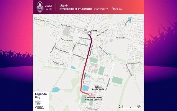 LIGNÉ : PASSAGE DE LA FLAMME OLYMPIQUE LE MERCREDI 5 JUIN APRÈS-MIDI