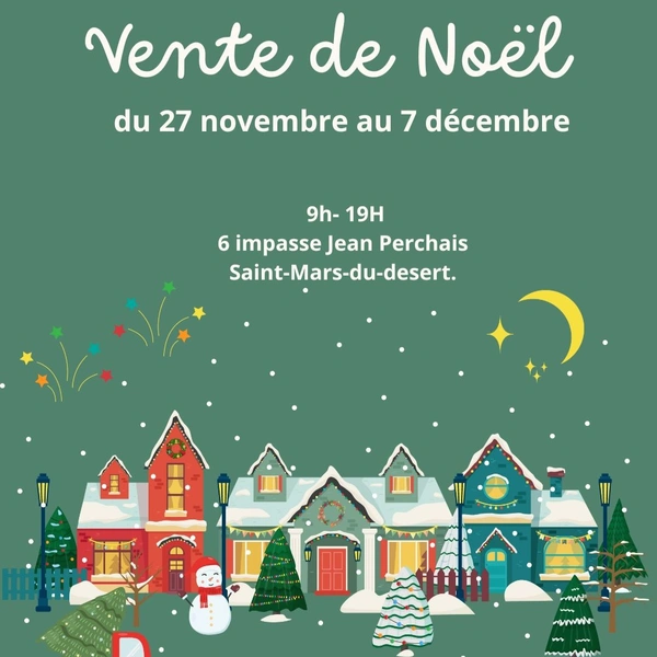 SAINT-MARS-DU-DÉSERT : VENTE DE NOËL 2024 JOUETS EN BOIS ALOYA