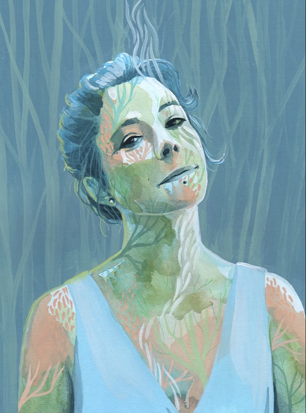 LIGNÉ : EXPOSITION DE MAELLE DELAVAUD ARTISTE PEINTRE DE PETIT-MARS