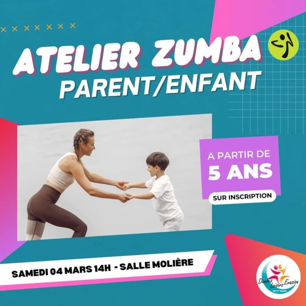 ATELIER ZUMBA PARENT / ENFANT(S) 4 MARS 2023 : PETIT-MARS