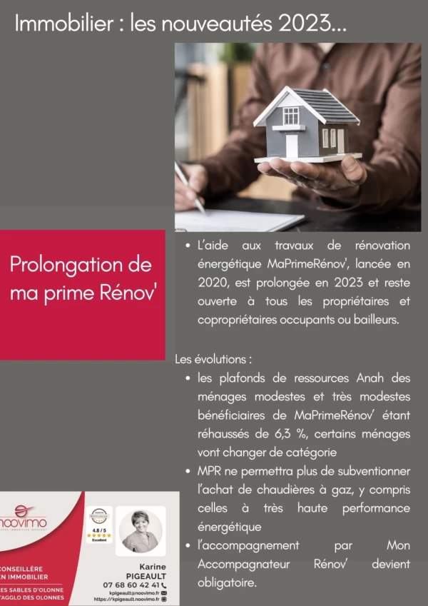 Nouveauté 2023 : Prolongation de ma Prime Rénov
