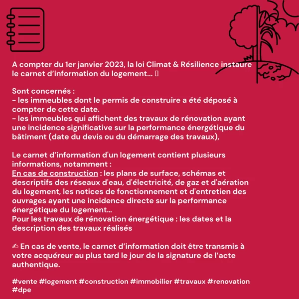 Le Carnet d'Information Logement