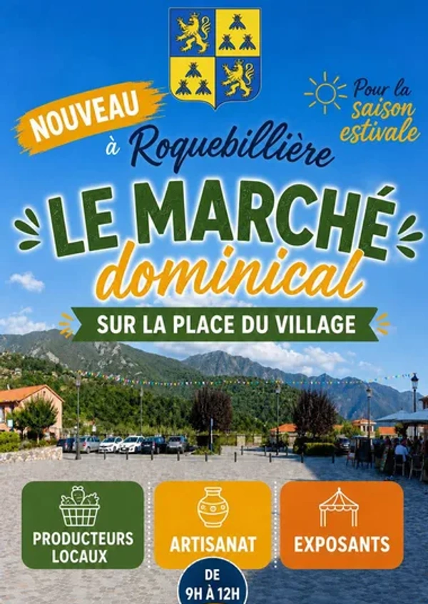 Cet été, Roquebillière teste le marché du dimanche matin