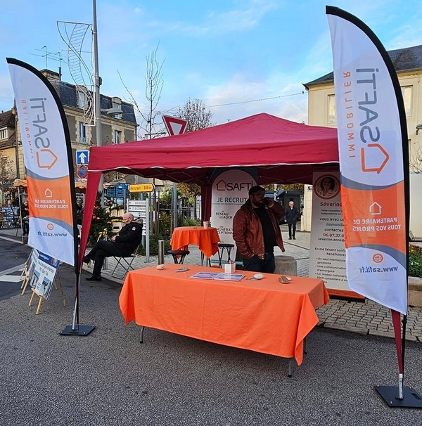 Séverine Anne au Marché de la Ville d'Agences : votre experte immobilière au cœur de votre territoire