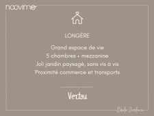 Authentique Longère familiale   4 Chambres + Bureau, Mezzani