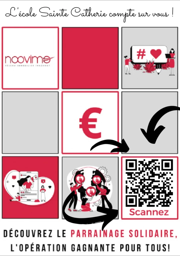 Opération inscription parrainage solidaire Noovimo / Ecole Sainte Catherine