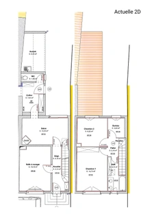 Maison de bourg 83m2 à réhabiliter