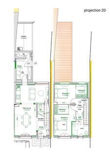 Maison de bourg 83m2 à réhabiliter