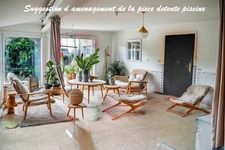 Maison familiale 7 chambres avec jardin piscine  et 3 terras