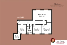 Hauts-Pavés, St Pasquier, 3 pièces avec cave et stationnemen