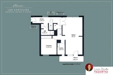 Résidence senior, appartement T2 / T3 de 62 m2 Saint Donatie