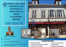 IMMEUBLE DE RAPPORT EN PLEIN CENTRE-VILLE D'AUXERRE