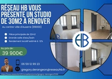 Studio à rénover en plein centre-ville d'Auxerre