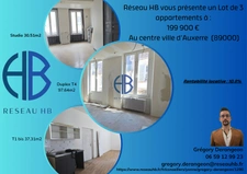 INVESTISSEMENT LOCATIF : LOT DE 3 APPARTEMENTS AU CENTRE-VILLE D'AUXERRE