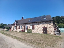 fermette avec studio et étang