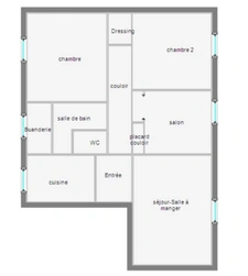 4  PIECES 70 m2 DERNIER ETAGE AVEC PLACE DE PARKING 