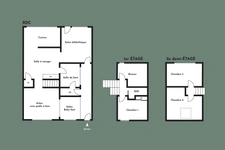 Maison Familiale - 3 chambres + bureau - Jardin & vaste dépa