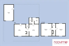 Maison à rénover Perverie Nantes au calme 2 chambres garage