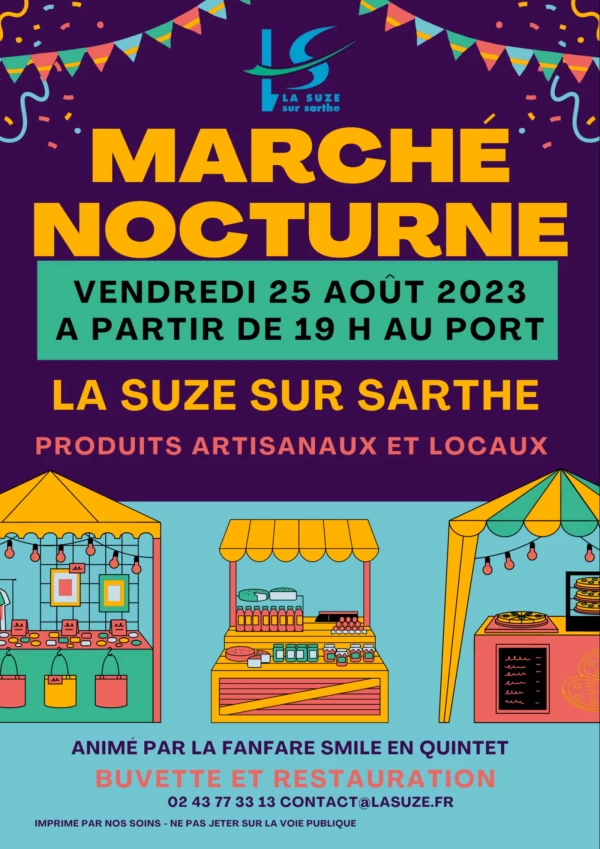 MARCHÉ NOCTURNE VENDREDI 25 AOÛT 2023