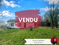 Maison plain pied 3chambres avec grand jardin - TREJET