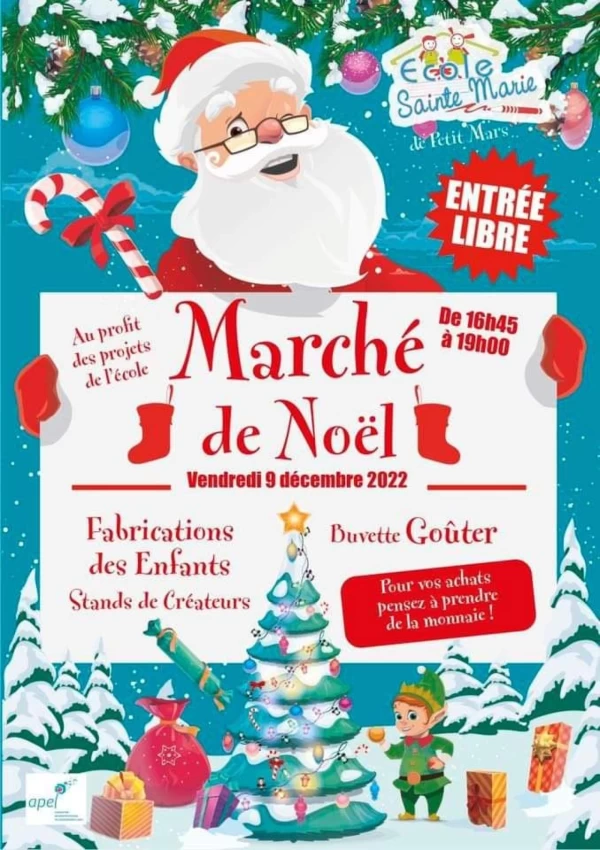 MARCHÉ DE NOËL ECOLE SAINTE-MARIE 2022 : PETIT-MARS