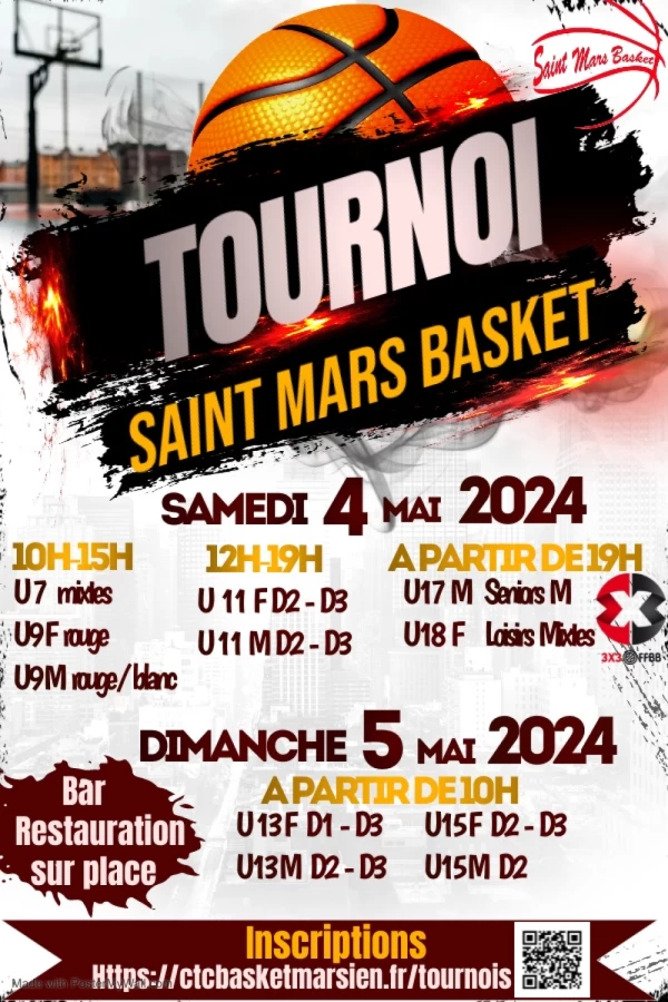 SAINT-MARS-DU-DÉSERT : TOURNOI SAINT MARS BASKET 4 ET 5 MAI 2024