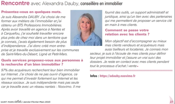 RETROUVEZ-MOI DANS LE SAINT-MARS ACTU DU 1ER TRIMESTRE 2023