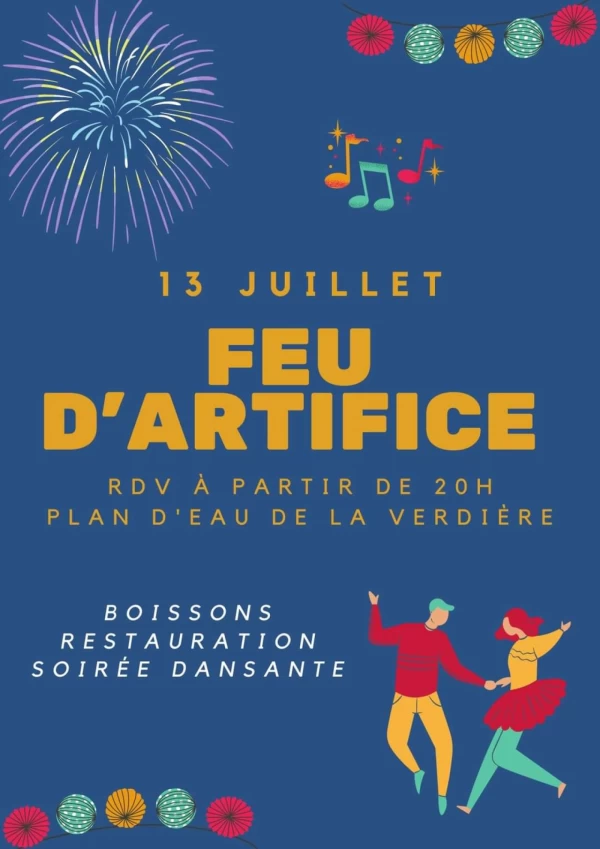 SAINT-MARS-DU-DÉSERT : FEU D'ARTIFICE JEUDI 13 JUILLET 2023