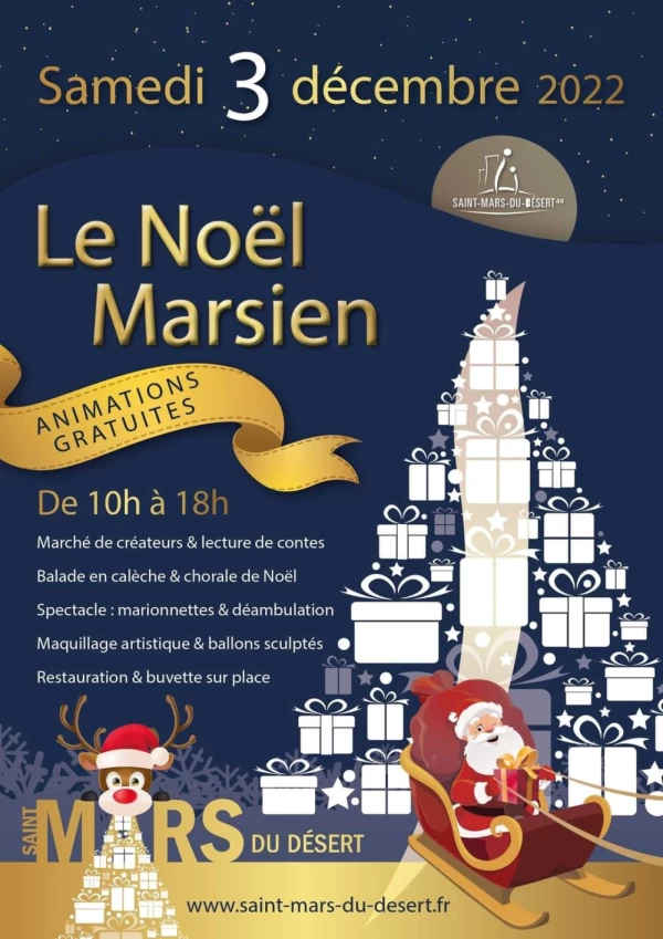 MARCHÉ DE NOËL 2022 : SAINT-MARS-DU-DÉSERT