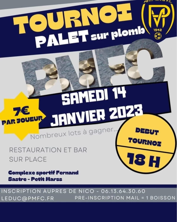 TOURNOI PALET SUR PLOMB : PETIT-MARS
