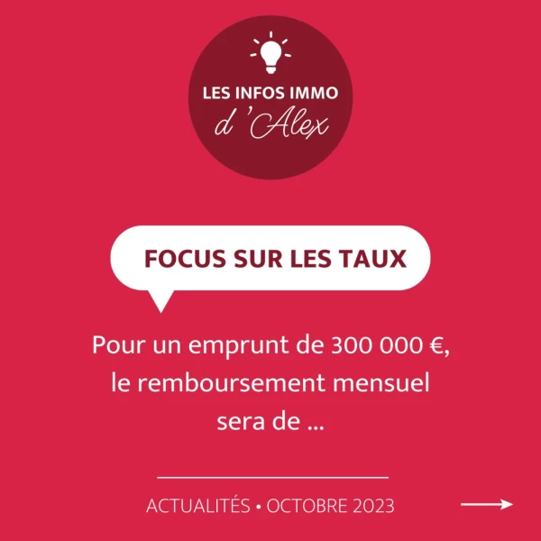 INFO IMMO : FOCUS SUR LES TAUX OCTOBRE 2023
