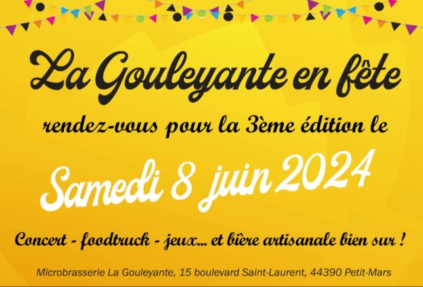 PETIT-MARS : 3ième ÉDITION DE LA GOULEYANTE EN FÊTE LE SAMEDI 8 JUIN 2024