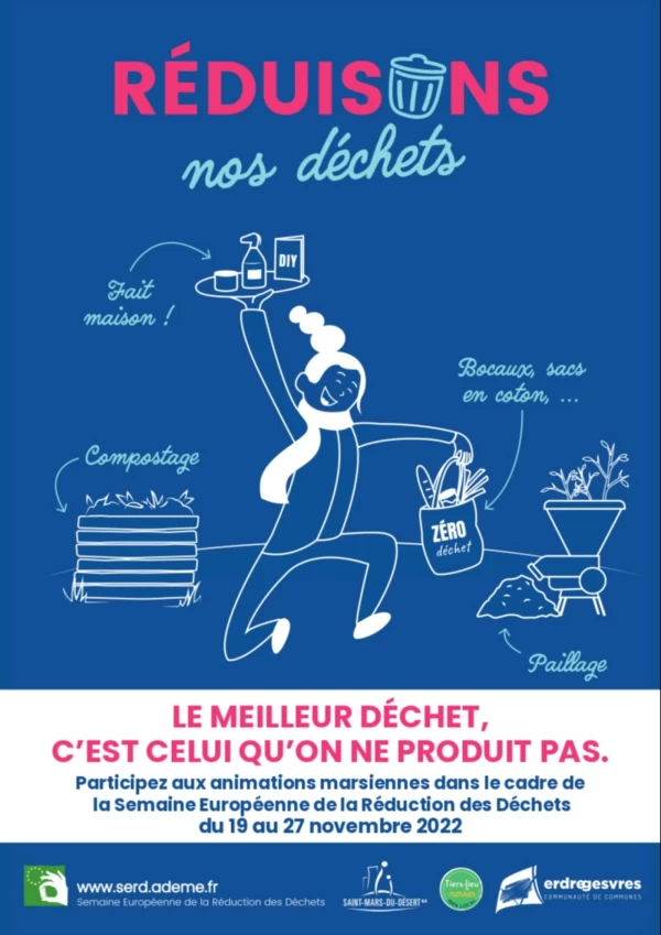 DU 19 AU 27 NOVEMBRE 2022, C'EST LA SEMAINE EUROPÉENNE DE LA RÉDUCTION DES DÉCHETS