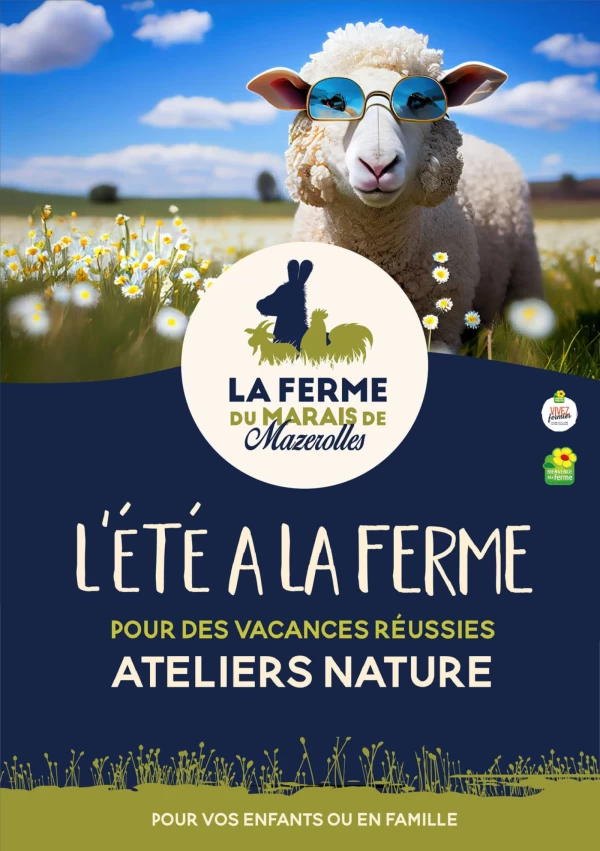 SAINT-MARS-DU-DÉSERT : ATELIERS NATURES À LA FERME DU MARAIS DE MAZEROLLES ÉTÉ 2023