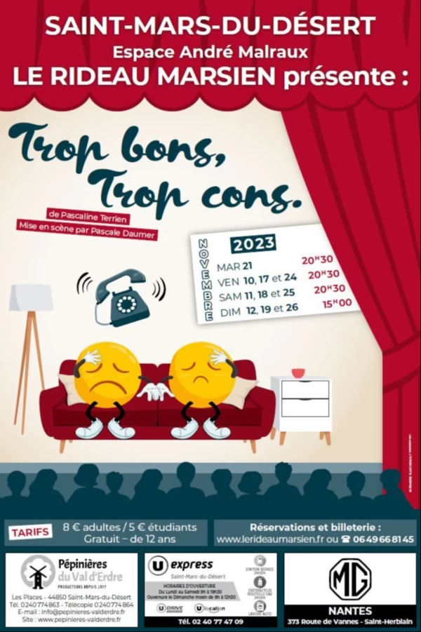 SAINT-MARS-DU-DÉSERT : LE RIDEAU MARSIEN EN SPECTACLE EN NOVEMBRE