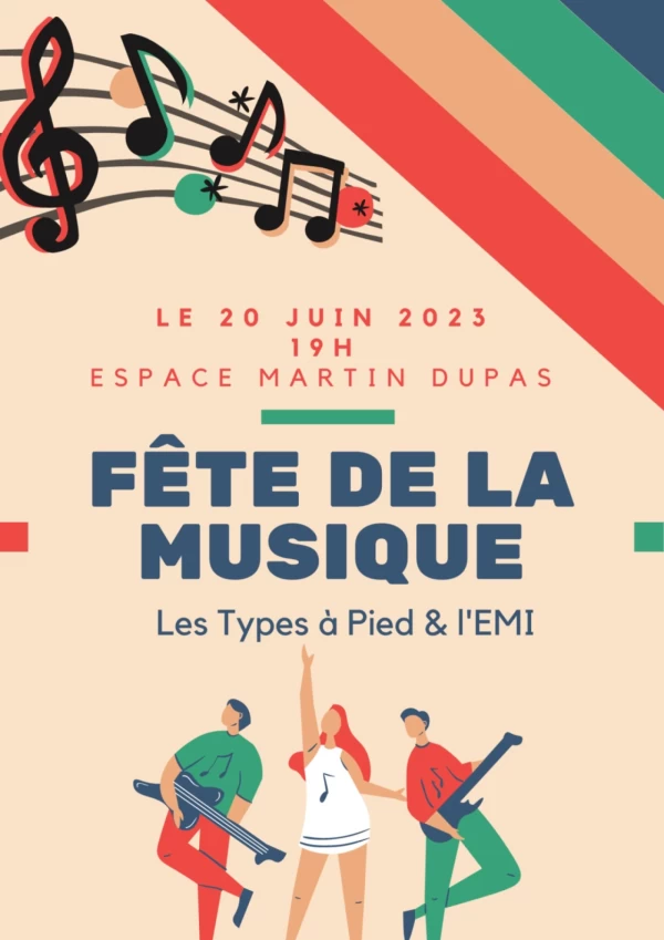 SAINT-MARS-DU-DÉSERT : FÊTE DE LA MUSIQUE LE MARDI 20 JUIN 2023