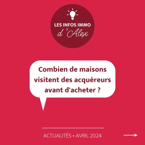 INFO IMMOS : Combien de maisons les acheteurs visitent-ils avant d'acheter ?
