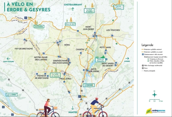 TOUTES LES PISTES CYCLABLES DU TERRITOIRE CARTOGRAPHIÉES : CCEG