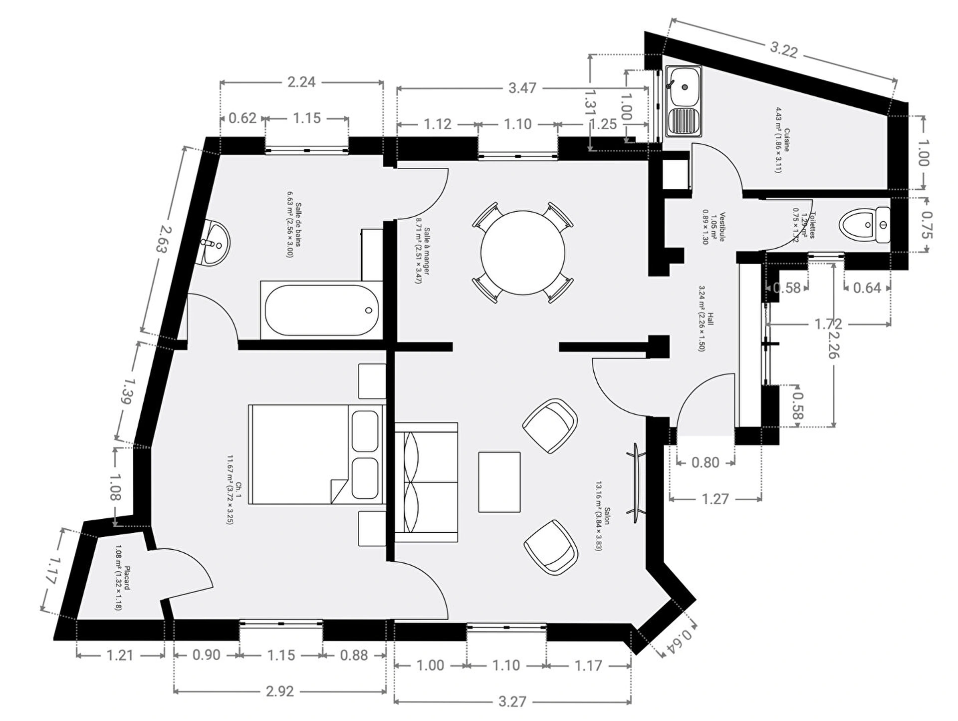 EXCLUSIVITÉ, FREDELION Village Europe, rue de Liège - Appartement Paris 3 pièce(s) 50 m2 7
