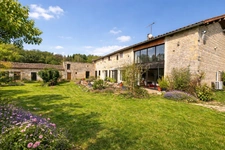 3 bedroom detached stone farmhouse with garage and barns