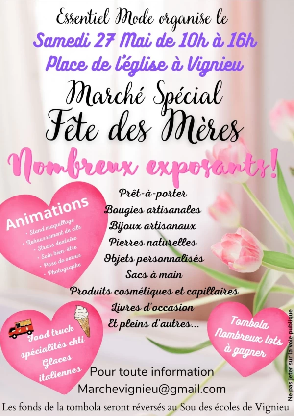MARCHÉ SPÉCIAL FÊTES DES MÈRES - Vignieu 38890