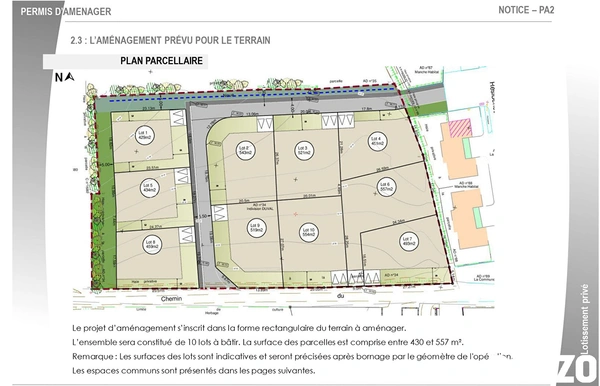 A vendre. domjean. terrain pour lotissement de 8 a 10 parcelles. · 129 000 €