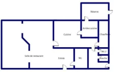 Auberge restaurant de 245 m² avec cuisine professionnelle, p...