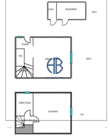 Appartement Duplex 2 pièce(s) 32 m² l Allée Alice l  BONDY  (93140)