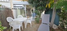 CAP D'AGDE RICHELIEU APPARTEMENT RENOVE RDJ T2 LOGGIA DOUBLES TERRASSES PARKING